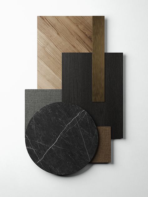 Materials Board Interior Design, Mood Board Interior, Material Board, Interior Design Boards, Modern Color Palette, Material Palette, Interior Design Mood Board, Mood Board Design, Colour Board