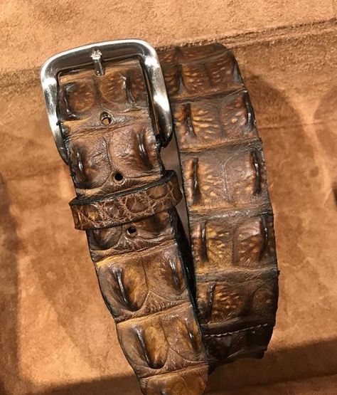 Genuine crocodile belts for sale Crocodile Leather Shoes, Crocodile Belt, Crocodile Leather Belt, Alligator Belt, Crocodile Shoes, Belts For Men, Handmade Belts, Mens Boots Fashion, Leather Belts Men