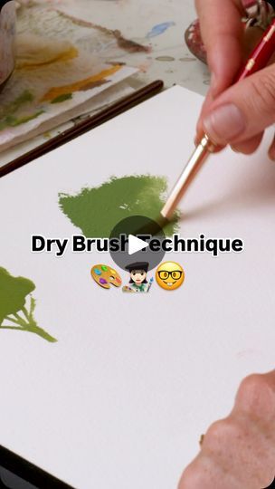 8.4K views · 618 reactions | One of the most common struggles I see with watercolor with my students on retreats, in workshops, etc. is utilizing the full depth of the medium.

🧐 What do I mean by this?

Well, if you’ve ever seen my “Tea to Butter exercise” video on my YouTube channel (comment “channel” and I’ll send you the link to my YouTube!) then you know about the cream and butter consistencies…

These thicker consistencies are rarely tapped into by most watercolorists.

It’s velvety, sticky, thick and most shy away from it because it no longer looks and feels like watercolor.

💫But these consistencies are where you get to play more with fun things like dry brush technique or adding thick, opaque details to paintings that really pack a punch!

Stay tuned for a full video on dry brus Dry Brush Technique Paintings, Dry Brushing Technique, Exercise Video, Dry Brush Technique, Watercolor Tips, Dry Brush, Artist Brush, Dry Brushing, The Cream