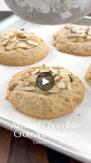 32K views · 439 reactions | Almond Chocolate Croissant Cookies. For the full recipe, comment “cookies” and I’ll DM you :) #cookies #Croissant #almondcroissant #chocolate #chocolatechipcookies #chocolatecroissant #easyrecipes #desserttime #bakedfromscrstch | The Salty Cooker | The Salty Cooker · Original audio The Salty Cooker, Mouse A Cookie, Almond Chocolate, Almond Croissant, Almond Paste, Chocolate Croissant, Chocolate Almonds, Chocolate Chip Cookies, Cookies Et Biscuits