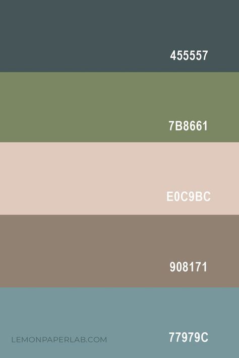 Green Brown Palette, Earth Tones Color Palette, Earth Colour Palette, Earth Tone Palette, Earth Tone Color Palette, Bedroom Colour Palette, Color Design Inspiration, Earth Tone Color, Brown Color Palette