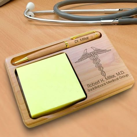 Dr Shah, Notepad And Pen, Medical School Quotes, Doctor Jewelry, Medical School Gift, Wood Laser Ideas, Doctor Graduation, Buat Pita, Medicine Student