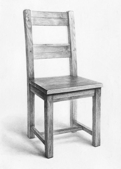 Stylo Art, Still Life Sketch, Drawing Furniture, Chair Drawing, Shading Drawing, Life Sketch, Perspective Drawing Lessons, Geometric Shapes Art, Drawing Color