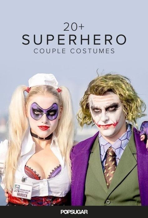 This year be everyone's relationship goals with these superhero costume ideas Comic Book Character Costume, Hero And Villain Costumes Couples, Hero And Villain Costumes, Villain Couples Costumes, Couples Superhero Costumes, Superhero Couples Costumes, Super Hero Couples, Superhero And Villain Costumes, Kickass Comic