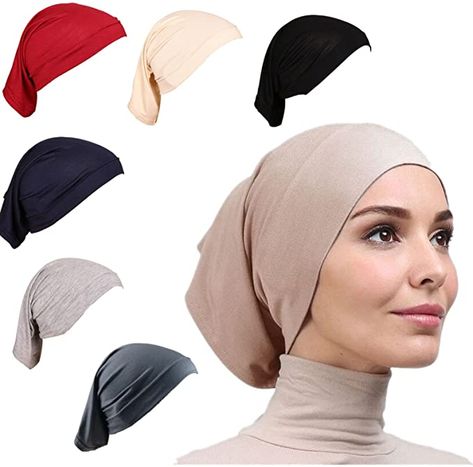 Hijab Undercap, Under Scarf, Hijab Cap, Estilo Hijab, Mode Hijabi, Scarf Hijab, Hijab Caps, Neck Cover, Scarf Women Fashion