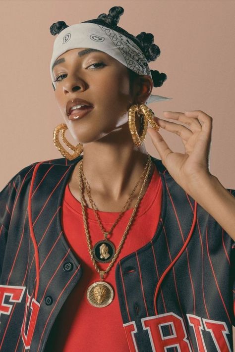 Hip Hop Make Up Look, Hip Hop Fashion Style, 90 Street Style Hip Hop, 90s Fashion Outfits Hip Hop Street Style, Hip Hop Photoshoot Ideas, Dance Style Outfits Hip Hop, 90 Hip Hop Fashion Outfits, 90s Esthetics, 90s Hip Hop Fashion Women