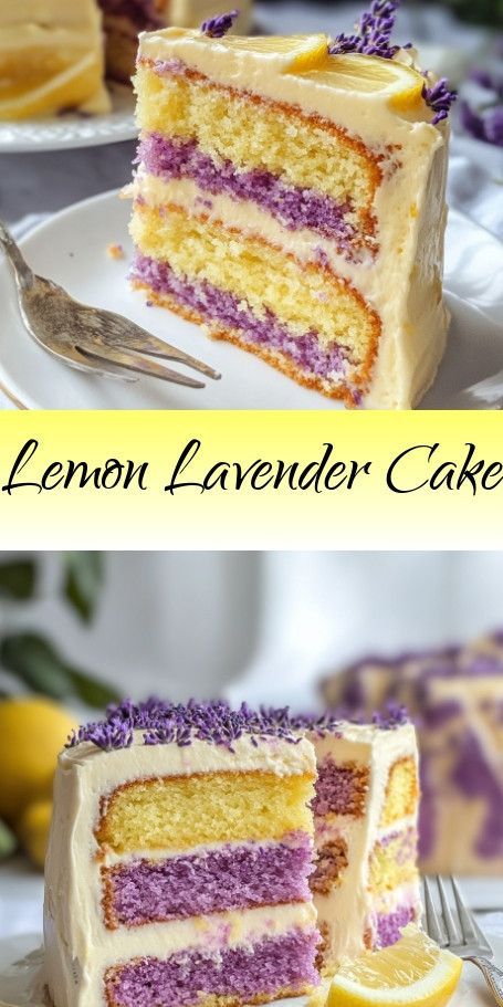 "Lemon Lavender Dream Cake: A Sweet Floral Fusion" Indulge in the unique flavor combination of lemon and lavender with this delightful cake recipe. Perfect for spring gatherings or just to treat yourself to a charming dessert. #LemonLavenderCake #SpringBaking #FlavorFusion #ButtercreamLover #CitrusDessert #BakingFromScratch Lemon Lavender Cake, Citrus Desserts, Citrus Cake, Lavender Cake, Spring Baking, Dream Cake, Lemon Lavender, Cake Flavors, Sweet Floral