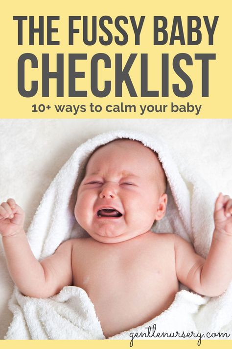 Got a fussy baby and have no idea how to help soothe your baby? Here's the fussy baby checklist with 10+ ways to calm a fussy baby. Works great for babies with colic, babies that are overtired, and babies who have had a difficult birth experience too. You can help calm and soothe a fussy baby with these 10+ techniques. Newborn Knowledge, Fussy Newborn, Baby Gas Relief, Gassy Baby, Baby Remedies, Newborn Tips, Newborn Schedule, Crying Baby, Baby Help