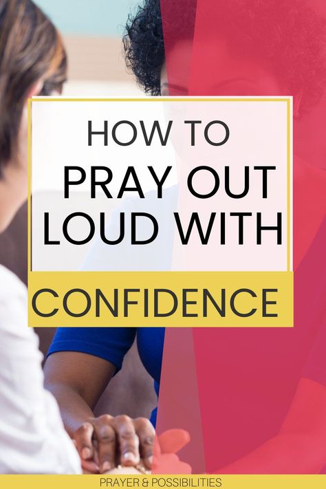 Do you feel nervous when it's your turn to pray out loud? Explore how to pray out loud with confidence and overcome insecurity when praying in front of others. || Prayer and Possibilities Praying For People Who Dont Like You, How To Pray When You Cant Focus, Praying Out Loud, How To Pray For Others, Spiritual Fasting, Overcome Insecurity, Prayer For Confidence, Praying For Others, Fast And Pray