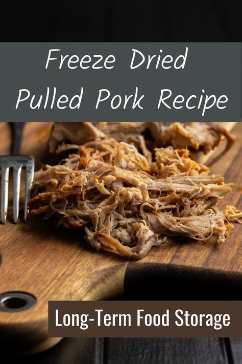 Have you ever wanted to have the convenience of having delicious long-term food storage, that is shelf stable and can be used to create quick meals? Well, get ready to sink your teeth into the mouth watering BBQ pulled pork sandwich, with an added bonus of saving up to 85% preparing it at home with a freeze dryer. Freeze Drying Food Ideas, Freeze Dryer Meals, Freeze Dried Recipes, Harvest Right Freeze Dryer Recipes, Freeze Dryer Recipes, Freez Dryer, Freeze Drying Food Recipes, Shelf Stable Meals, Pulled Pork Pressure Cooker Recipe