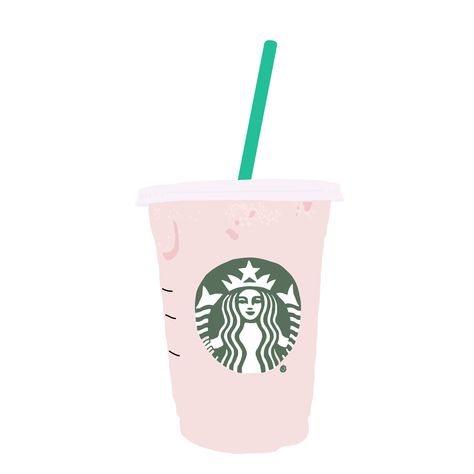 Starbucks Stickers Aesthetic, Starbucks Emoji, Starbucks Png Aesthetic, Orange Starbucks Icon, Starbucks Icon, Aesthetic Emojis, Asthetic Stationery, Starbucks Pink Drink, Emoji Iphone