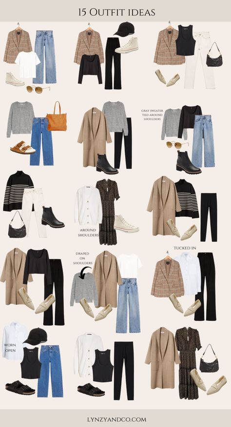 Minimalist Wardrobe Capsule, Capsule Wardrobe Casual, Capsule Wardrobe Women, Alledaagse Outfits, Stile Hijab, Mode Hijabi, Populaire Outfits, Capsule Wardrobe Outfits, Fashion Capsule Wardrobe