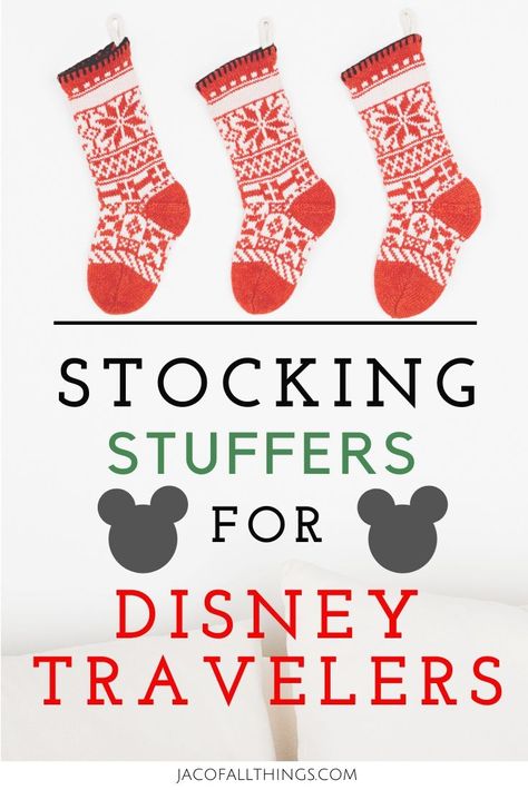 Looking for the perfect stocking stuffer for the Disney traveler? Check out this list of gift ideas perfect for Disney vacations! #giftideas #stockingstuffers #disneygifts #disneystocking stuffers Surprise Disney Trip Christmas Gift, Disneyland For Christmas Gift, Christmas Gifts For Disney Trip, Disneyland Christmas Present, Disney Themed Christmas Gifts, Disney Vacation Christmas Gift, Disney World Christmas Gift, Disney Trip For Christmas Present, Disney Christmas Stocking