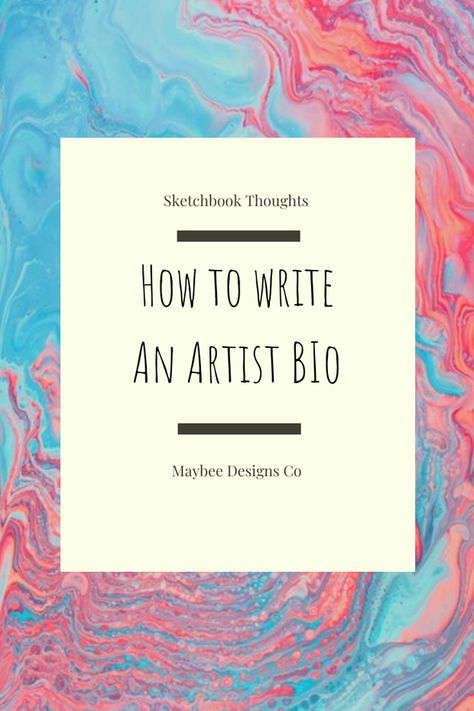 how to write an artist bio that doesn't suck! Artist Bio Example, Insta Hacks, How To Start Painting, Artist Resources, Usernames For Instagram, Painting 101, Bio Ideas, Bio Art, Artist Business Cards