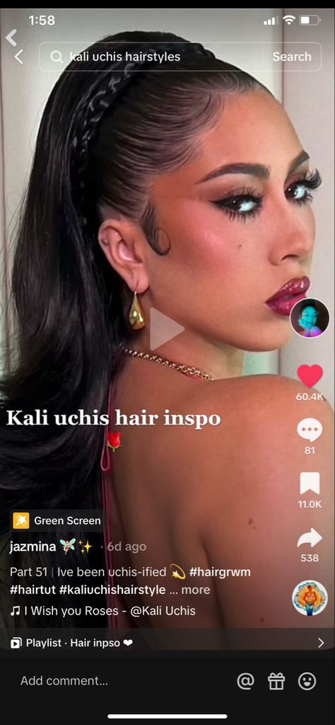 Kali Uchis Hairstyles Down, Kali Uchis Updo, Kali Uchis Bun, Kali Uchis Hair, Kali Uchis Hairstyles, Quince Hair, Mother Kali, Kali Uchis, Ponytail Hairstyles