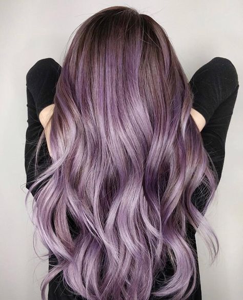 This color is mystifying. 🔮 @oliviahuynhhair and @hairby.ri created this violet metallic look and we can’t get enough of it! Tag a friend… Lavender Hair Color Ideas, Lavender Hair Dye, Lavender Hair Ombre, Lavender Hair Colors, Light Purple Hair, Cute Hair Colors, Violet Hair, Lilac Hair, Hair Color Pastel