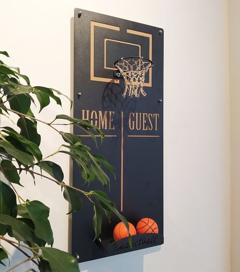 Basketball Hoop Wall Decor Metal Wall Decor, Metal Wall Art,housewarming Gift,basketball Gifts,ba... | Etsy (CAD) Basketball Hoop Wall, Hoop Wall Decor, Basement Games, Modern Wall Hooks, Wall Game, Basketball Wall, Islamic Wall Decor, Basketball Gifts, Big Boy Room