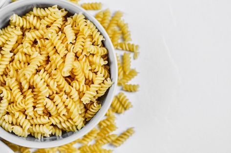 Free photo raw fusilli and a bowl of flo... | Free Photo #Freepik #freephoto #italian-cuisine #italian-pasta #pasta #italian-food Pasta Fusilli, Fusilli Pasta, Pasta Pasta, Fusilli, Italian Pasta, Italian Food, Meal Ideas, A Bowl, Free Photo