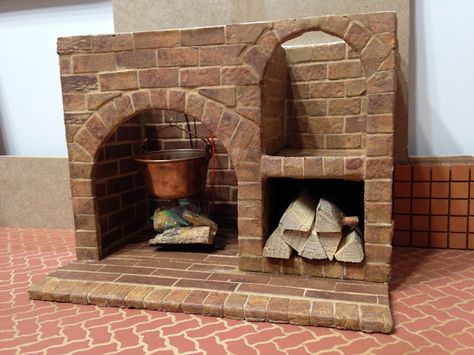 Making Bricks, Miniature Kits, Miniature Fireplace, Kit Bashing, Dollhouse Tutorials, Haunted Dollhouse, Mini Furniture, Desain Quilling, Dollhouse Miniature Tutorials