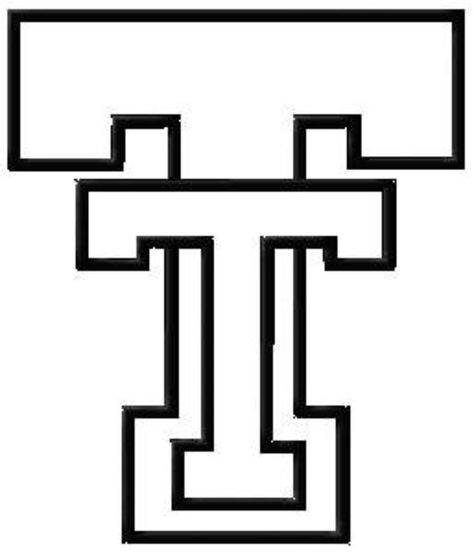 Texas Tech black and White logo for pattern plans Texas Tech Drawing, Texas Tech Svg Free, Texas Tech Tattoo, Tech Pattern, Texas Tech Logo, Texas Tech Shirts, White Brick Background, Tech Tattoo, Tech Image