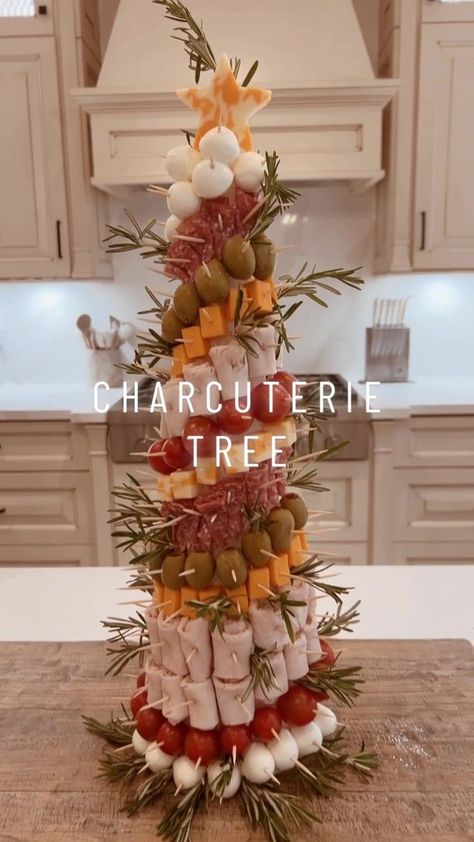 Christmas charcuterie tree #xmasdiy #ornaments #christmasornaments #ho... | TikTok Charcuterie Board Ideas For Christmas Party, Rectangle Christmas Charcuterie Board, How To Make A Charcuterie Christmas Tree, Charcuterie Board Theme Party Christmas, Styrofoam Tree Charcuterie, Sharcutary Board Ideas Christmas, Charcuterie Xmas Tree, Standing Christmas Tree Charcuterie, Christmas Carchuterie Board