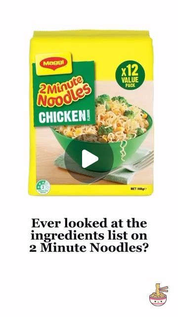 Nabula Brdar on Instagram: "Following on from the reel I shared yesterday, here is an easy 3 min DIY version of you would like to skip all of the artificial ingredients. 3 MINUTE NOODLES This iconic ‘quick’ snack isn’t very innocent. The ingredient list full of questionable additives: ❌ TBHG 319 ❌ BHA 320 ❌ Ammonia Caramel ❌ MSG 621 In fact, Flavour Enhancers have been added 3 TIMES 👎🏼 I understand kids love them and they are cheap. But we have created a THREE minute version, that are as easy and entirely additive free. The Changs Noodles only contain 3 ingredients (flour, water & salt) and are $1.50 for a pack of 4. While you may need to invest in an additive free stock, it will last for ages and it’s worth it to avoid those sachets. Try: 👉🏼 @san_elk powdered stock 👉🏼 @nutraor 2 Minute Noodles, Ingredient List, Quick Snack, Flavor Enhancers, Quick Snacks, I Understand, Sachets, 3 Ingredients, Noodles