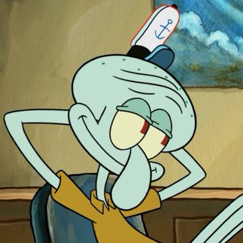 Squidward Funny, Squidward Meme, Spongebob Funny Pictures, Spongebob Squidward, Spongebob Quotes, 30 Day Art Challenge, Spongebob Pics, Squidward Tentacles, Spongebob Funny