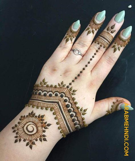 50 Georgia Mehndi Design (Henna Design) - October 2019 Henna Designs Drawing, Cute Henna Tattoos, Mehndi Designs Bridal Hands, Henna Tattoo Designs Hand, Beginner Henna Designs, Very Simple Mehndi Designs, Mehndi Designs For Kids, Simple Mehndi Designs Fingers, Design Henna