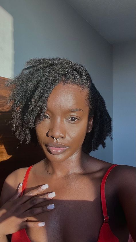 Instant Locs On Short Hair, Instant Locs Black Women, Free Part Locs, Instant Locs, Loc Inspiration, Short Locs, Loc Hairstyles, Sister Locs, Short Locs Hairstyles