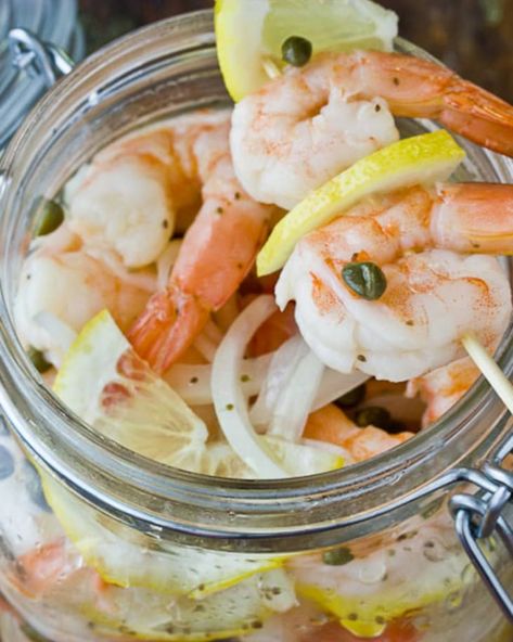 Pickled Shrimp Recipe, Spicy Gumbo, Pickled Shrimp, Marinated Shrimp, Fermentation Recipes, Refreshing Food, Shrimp Recipes Easy, Shrimp Dishes, Shrimp Recipe