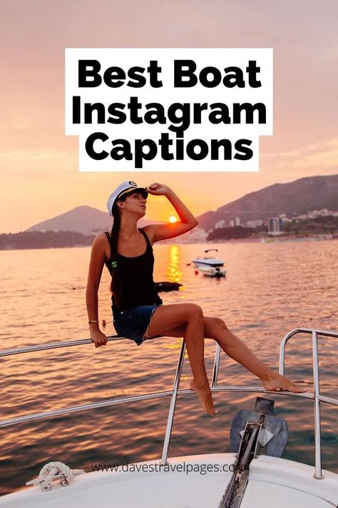 This collection of boat captions for Instagram along with selected quotes will really… float your boat! Whatever Floats Your Boat Quote, Row Your Boat Quotes, Boat Ig Captions, Caption For Boat Picture, Insta Captions For Boat Pics, Funny Boat Quotes Humor, Summer Lake Instagram Captions, Boat Day Captions Instagram, Sailing Captions Instagram