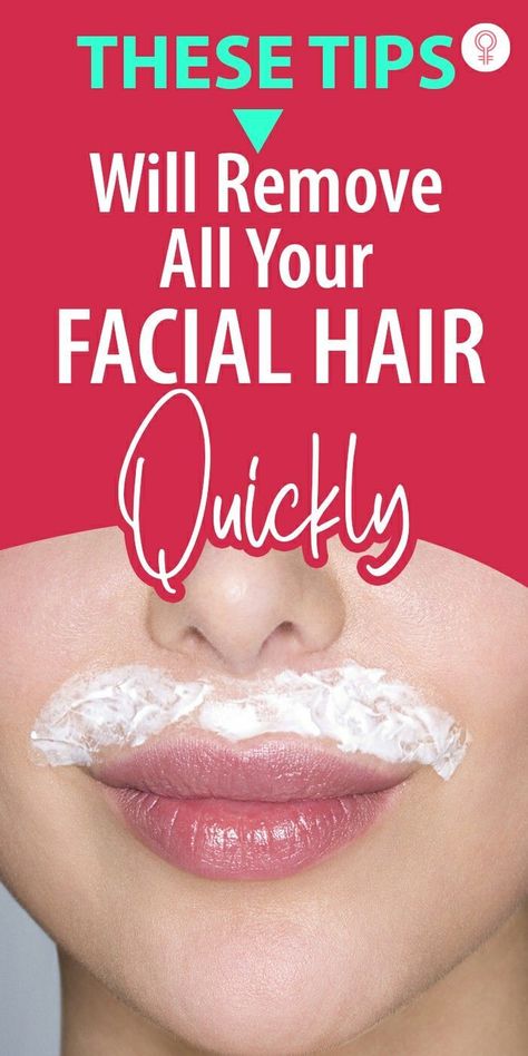 These Tips Will Remove All Your Facial Hair Quickly: No more facial hair woes, keep reading for some simple hacks that will help you get rid of facial hair quickly. #facialhair #beauty #beautytips #remedies #homeremedies Natural Facial Hair Removal, Diy Facial Hair Removal, Natural Hair Removal Remedies, Female Facial Hair, Face Hair Removal, Chin Hair, Natural Hair Removal, Unwanted Hair Permanently, Remove Unwanted Facial Hair