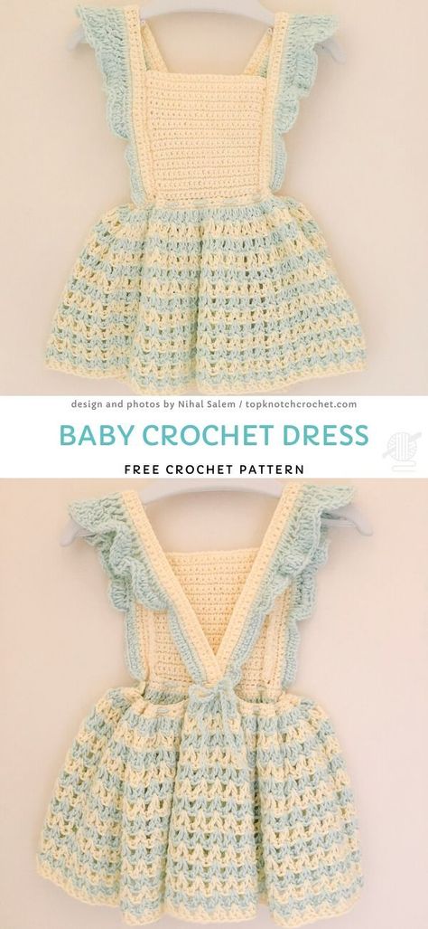 Crochet Kids Dress, Crochet Selling, Crochet Baby Dress Free Pattern, Crochet Toddler Dress, Bday Dress, Toddler Crochet, Dresses Light Blue, Crochet Dress Girl, Toddler Dress Patterns