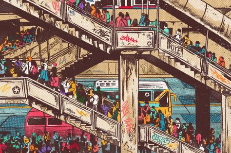 Philippine Culture Poster, Filipino Art, Philippine Art, Philippines Culture, Filipino Culture, Ligne Claire, Anime Canvas, Public Spaces, The Hundreds