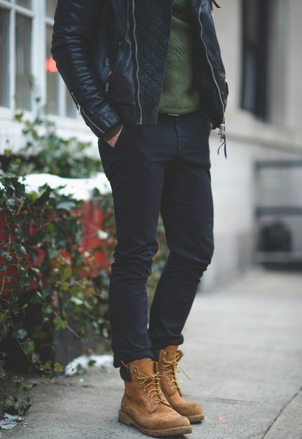 male outfits with timberland shoes6 How To Wear Timberlands, Timberland (men), Timberland Boots Outfit, Timberland Boots Mens, Timberland Outfits, Hipster Man, Mens Fashion Rugged, Dapper Gentleman, Rugged Style