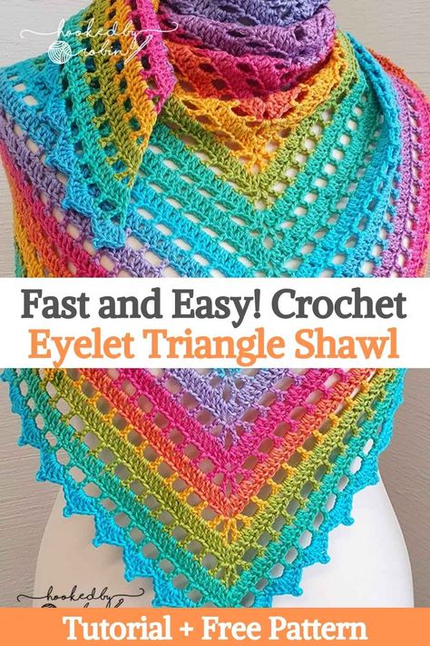 Easy Crochet Shawl Pattern Free Simple, Tl Yarn Crafts Shawl, Free Easy Shawl Crochet Patterns, Crocheted Triangle Shawls, Corner To Corner Crochet Shawl Pattern Free, Simple Crochet Triangle Shawl Pattern Free, Crochet Shawl Simple, Crochet Border For Shawl, Crochet Shawl Beginner