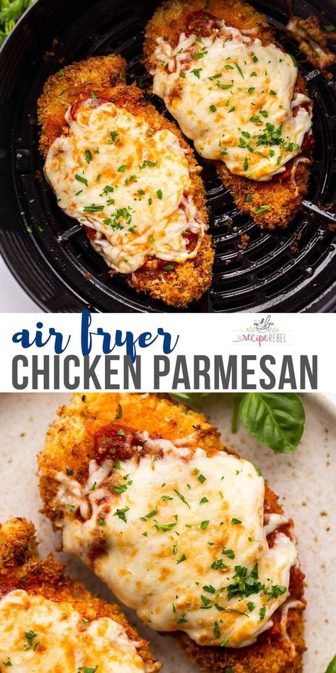 Parmesan Chicken Airfryer, Chicken Parmesan Recipe Airfryer, How To Make Chicken Parmesan In Air Fryer, Easy Chicken Marinade For Air Fryer, Chicken Park In Air Fryer, Air Fryer Pizza Chicken, Chicken Parmesan Air Fryer Recipe Easy, Air Fryer Recipes Chicken Parmesan, Best Chicken Parmesan Recipe Air Fryer