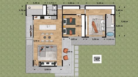 L-Shaped Tiny House in the Middle of Nature - Dream Tiny Living L Shaped Small House Plans, L Shape House Layout, L Shaped Tiny House Plans, L Shape Tiny House Floor Plans, L Shape Tiny House, Small L Shaped House Design, L Shaped House Plans Small 3 Bedroom, L Shaped Cottage, L Shaped Cabin