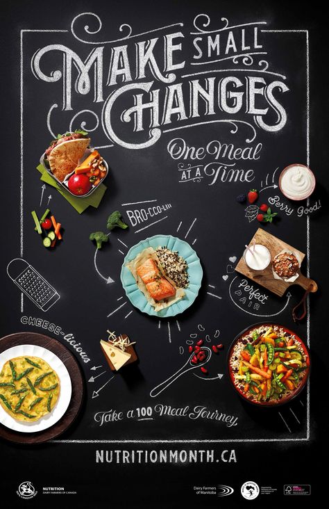 Nutrition Month Poster on Behance Vegan Bechamel, Papan Menu, Menue Design, Nutrition Month, Food Banner, Food Menu Design, Food Graphic Design, Restaurant Menu Design, Food Poster Design