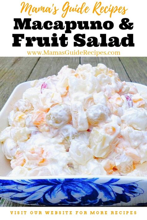 Macapuno Recipe, Fruit Salad With Cream, Filipino Fruit Salad, Fruit Cocktail Salad, Buko Salad, Fruit Salad Ingredients, Filipino Dessert Recipes, Fruits Salad, Ambrosia Fruit Salad