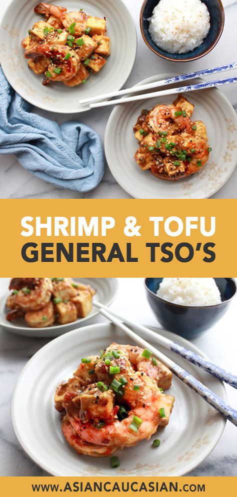 General Tso Shrimp, Seafood Stir Fry, Asian Dinner, Healthy Asian, Healthy Asian Recipes, Asian Dinner Recipes, Asian Dinners, General Tso, Healthiest Seafood