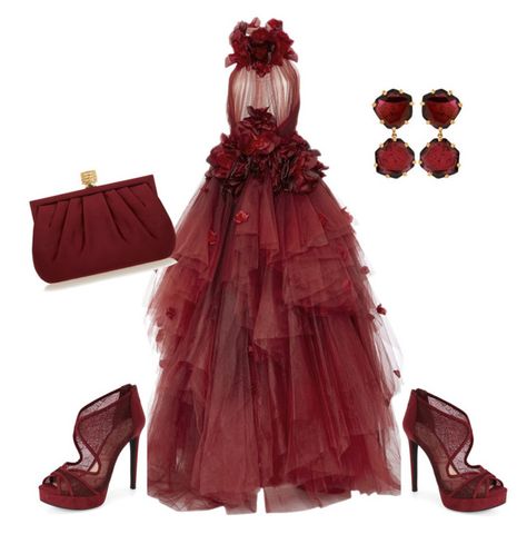 "Untitled #101" by magscook ❤ liked on Polyvore featuring Marchesa, Jessica Simpson, Annoushka and Wilbur & Gussie Long Red Evening Dress, Delicate Face, Red Halter Dress, Red Halter Top, Marchesa Gowns, Red Evening Gowns, Tule Rok, Ellie Saab, Tulle Balls