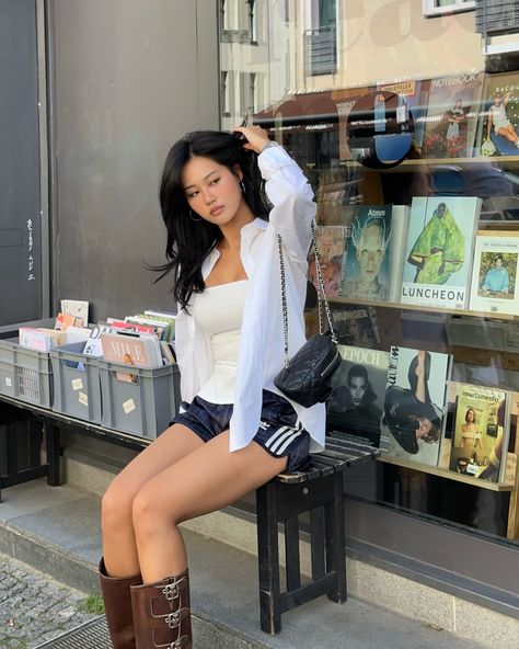 too hot to function… the weather i mean Jihoon Kim, Hot Weather Outfits, Picture Inspiration, Beach Poses, Inspirational Pictures, Hot Weather, Lady Gaga, Fitness Inspo, Korean Girl