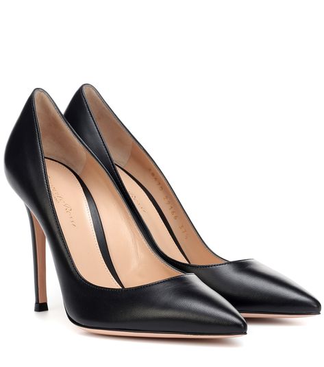 Gianvito 105 Leather Pumps - Gianvito Rossi | mytheresa.com Gianvito Rossi Heels, Shoes Guide, Hat Outfits, Rossi Shoes, Black Leather Pumps, Designer Pumps, Shoes Bag, Patent Leather Pumps, Suede Pumps