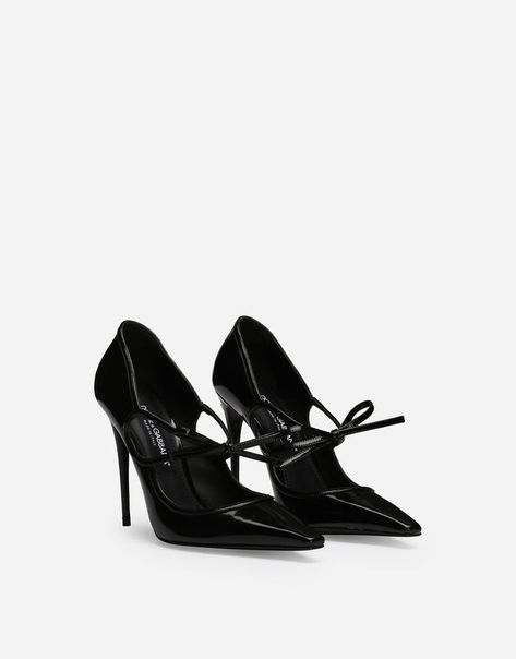 Dolce & Gabbana Polished calfskin pumps Dolce And Gabbana Heels, Dolce And Gabbana Shoes, Chloe 2024, Dolce Gabbana Heels, Feminine Shoes, Heels Aesthetic, Shoes Heels Classy, Dg Logo, Fantastic Shoes