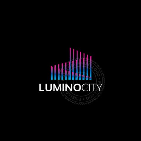 Creative Logo Design Audio Visual Logo Design, Lighting Logo Design, Light Logo Design Ideas, Aura Logo Design, Musical Logo Design, Audio Logo, Video Production Studio, Production Logo, Studio Logo Design