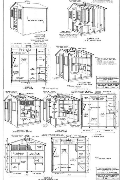 10 Free 8x8 Chicken Coop Plans You Can DIY This Weekend Easy To Clean Chicken Coop Plans, Chicken Coop Dimensions, Chicken Coop Floor Plans, Chicken Coop Blueprints Free, 4x6 Chicken Coop Plans, 8x8 Chicken Coop Plans, 8 Chicken Coop Plans, Walk In Chicken Coop Plans, Small Chicken Coop Plans