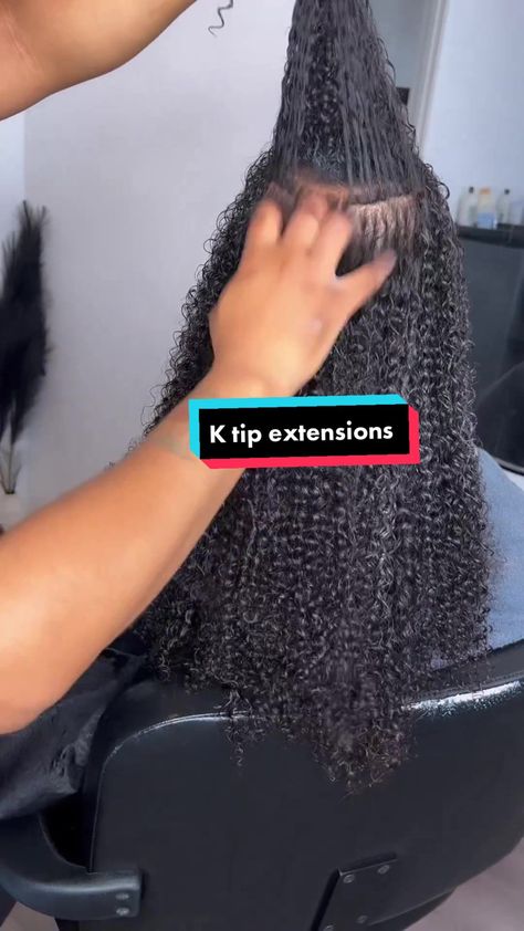 (11)Ktip extensions on curly hair💕Done by @ lachuns #ktipextensions #ktip... | TikTok K Tips Hair Extensions For Black Women, Curly Hair Extensions Before And After, Adding Extensions To Curly Hair, K Tips Hair Extensions, Ktip Extensions Before And After, K Tip Hair Extensions, Ktip Extensions, Itip Hair Extensions, Ktip Extensions Black Hair