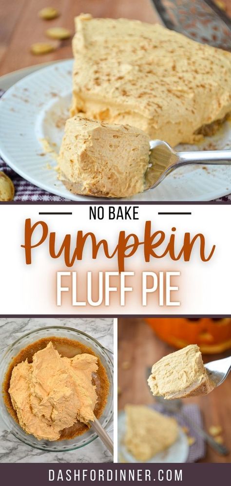 Pumpkin Marshmallow Pie, Pumpkin Fluff Pie, Pumpkin Pie Desserts, Pumpkin Baking Recipes, No Bake Pie, Pumpkin Fluff, Dessert Pumpkin, No Bake Pumpkin, No Bake Pumpkin Cheesecake