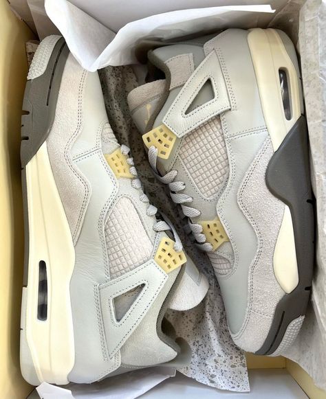 none Jordan 4 Craft, Jordan 4’s, Trendy Shoes Sneakers, Sneaker Lovers, Exclusive Sneakers, Air Jordan 4, Sports Sneakers, Swag Shoes, Dream Shoes